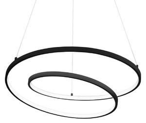 Ideal Lux Oz LED viseča svetilka Ø 80 cm črna