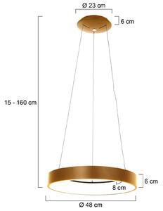 Obesek Ringlede LED, Ø 48 cm, zlata