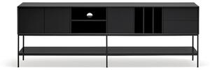 Črna TV omarica 220x74x45 cm Platt – Teulat
