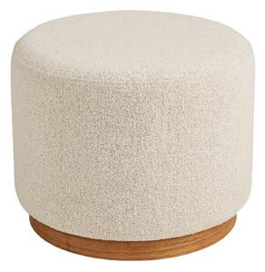 Bež tabure iz tkanine bouclé Daisy – House Nordic