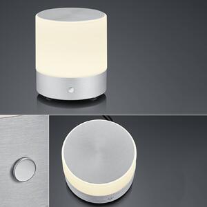 Namizna svetilka BANKAMP Button LED višina 18,5 cm aluminij