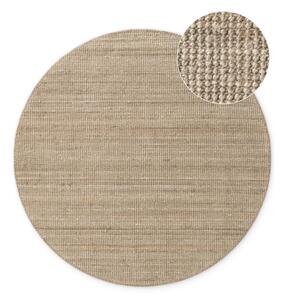 Sivo-rjava okrogla preproga iz jute ø 160 cm Bouclé Jaipur – Hanse Home