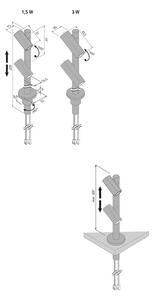 Reflektor LED Duo Spot 2 x 3 W, aluminij, 3.000 K