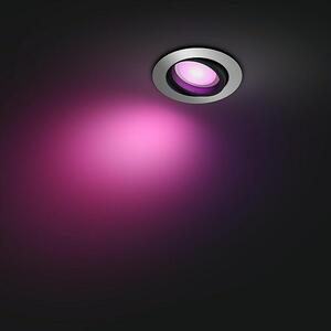 Philips Hue LED vgradni žaromet White & Color Ambiance Centura (RGBW, Premer: 9 cm, Barva ohišja: Aluminij)