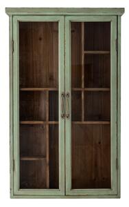 Zelena vitrina iz masivne jelke 50x80x13,5 cm Hazem – Bloomingville
