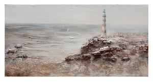 Ročno izdelana slika (Morje in svetilnik, Š x V: 120 x 60 cm)