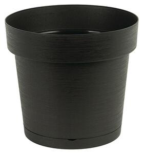 Cvetlični lonec Melrose (Zunanje dimenzije (Ø x V): 14 x 15 cm, Plastika, Antracit)