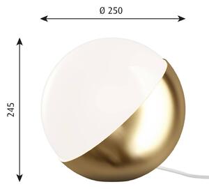 Louis Poulsen VL Studio namizna svetilka iz medenine, Ø 25 cm
