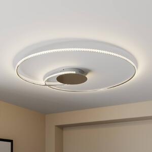 Lindby LED stropna svetilka Joline, kristali, 90 cm, kovina