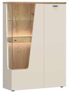 Premium Living Vitrina Cut Out, Barva Hrasta, Kašmir