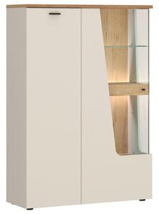 Premium Living Vitrina Cut Out, Barva Hrasta, Kašmir