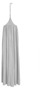 Siv laneni baldahin za posteljico STONE GRAY