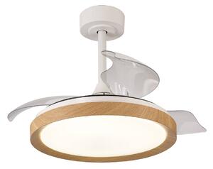 Stropni ventilator LED Mistral Mini wood DC quiet Ø 91 cm CCT