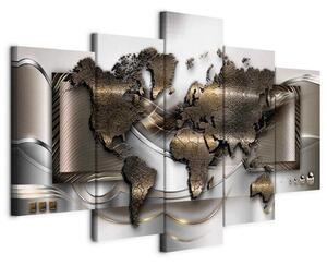 Artgeist Slika Na Platnu World Map Ii