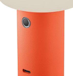 Namizna svetilka LED za polnjenje Tiny-B, oranžna, višina 13 cm, IP54, USB