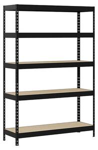 Regalux Kovinski regal Rivet Atlas (V x Š x G: 180 x 120 x 40 cm, Nosilnost na polico: 230 kg, Število polic: 5 kos, Priklop, Antracit)
