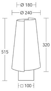 Namizna svetilka HerzBlut Jojo, les, rjava/kremasta, 51,5 cm, E27