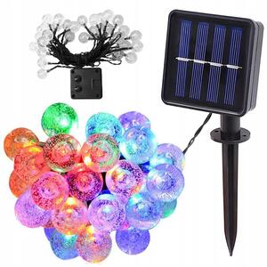 LED RGB 40 zunanja solarna dekorativna girlanda 8 funkcij