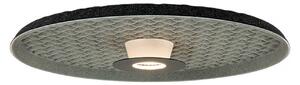 Zambelis LED-stropna svetilka 25177, siva/črna, premer 45 cm, kovinska, Siva, Dnevna soba / jedilnica, Kovina, Sodobni