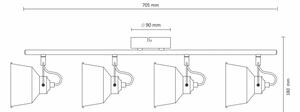 LED Stropna nadgradna svetilka 4xE14/8W/230V