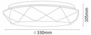 LED Kopalniška stropna svetilka GALAXY LED/17W/230V IP44