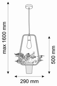 Lestenec na vrvici SOREN 1xE27/10W/230V