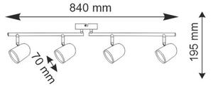 LED Reflektor RAWI 4xLED/4,2W/230V bel