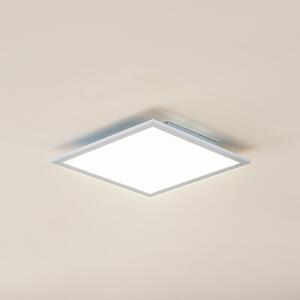Lindby LED plošča Enja, bela, aluminij, 39,5 cm x cm, zatemnjen, Kovinska, Študija / pisarna, Plastika, Sodobni