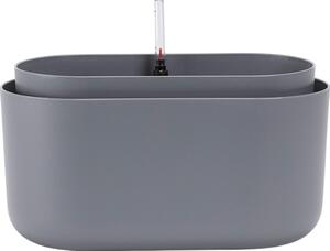 Plastia Samoplačniški sadilnik Tolita siva, 31 x 16 cm