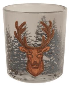 Svečnik za čajne svečke FOREST DEER 8 cm