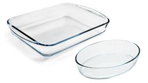 Pyrex Komplet steklenih posod za peko 2 kosa, 3,7l + 2,2 l