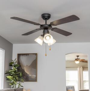 ZEVENTI - Stropni ventilator ZURRIOLA 3xE27/60W/230V