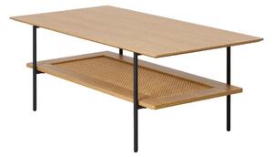 Klubska mizica v hrastovem dekorju v naravni barvi 55x110 cm Pensacola – Unique Furniture