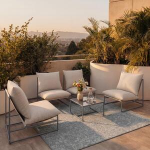 Bessagi Garden Balkonska Garnitura Lino, 5-Delno, Krem