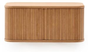 Stenska omarica za pod umivalnik v jesenovem dekorju v naravni barvi 90x40 cm Mailen – Kave Home