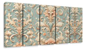5-delna slika vintage ornamenti