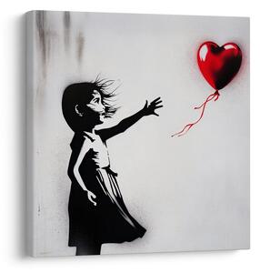 Slika srce v vetru street art