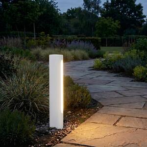 Lucande LED-ulična svetilka Celiora, višina 45 cm, siva, IP65, Siva, Aluminij, Sodobni