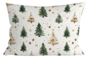 Bombažna prevleka za blazino CHRISTMAS FOREST 50x70 cm, večbarvna