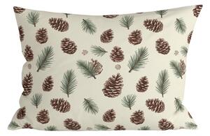 Bombažna prevleka za vzglavnik PINE CONES 50x70 cm, barvna