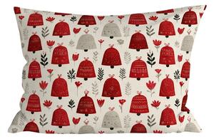 Bombažna prevleka za vzglavnik CHRISTMAS BELLS 50x70 cm, barvna