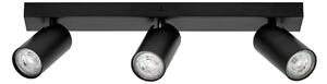 OSRAM stropni reflektor OCTAGON črn 3-flg. GU10-LED 927 dim, zatemnjen, Črna, Dnevna soba / jedilnica, Kovina, Sodobni