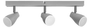 OSRAM stropni reflektor PEAR, siv, 3-žarčni, GU10-LED 2.700 K, Siva, Plastika