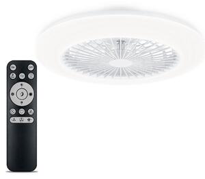 Philips LED stropni ventilator Amigo, bel, 49 cm, CCT, DC, zatemnjen, Bela, Dnevna soba / jedilnica, Plastika, Sodobni