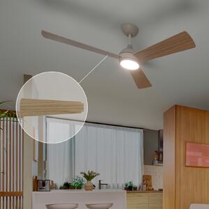 Philips LED stropni ventilator Civx, bel/rjav, DC, tiho delovanje, zatemnjen, Rjava / rjasta, Dnevna soba / jedilnica, Kovina, Vintage