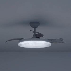 Philips LED stropni ventilator Solr, bel, DC, tiho delovanje, CCT, zatemnjen, Bela, Dnevna soba / jedilnica, Kovina, Sodobni