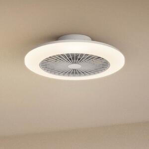 Philips LED stropni ventilator Amigo, bel sijajni, 58 cm, CCT, zatemnjen, Bela, Dnevna soba / jedilnica, Plastika, Sodobni