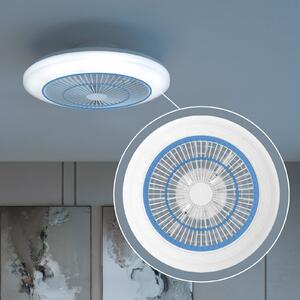 Philips LED stropni ventilator Amigo, bel, 48 cm, CCT, RGB, zatemnjen, Bela, Dnevna soba / jedilnica, Plastika, Sodobni