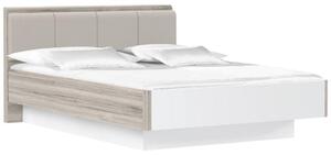 Carryhome Postelja Rondino, Barva Hrasta, Bela, 140x200