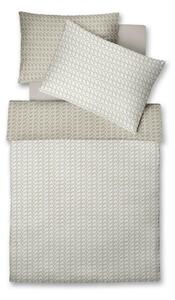 POSTELJNINA 140/200 cm damast krem barve, bež